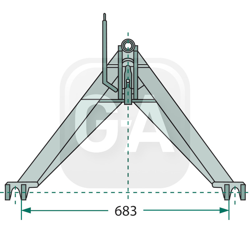 Attelage triangulaire